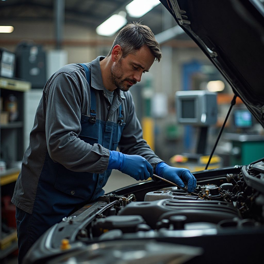 Fundador de AutoSelección inspeccionando un vehículo